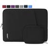 NEWHEY Custodia per Macbook Air 14 Pollici Impermeabile Custodia PC 14 Pollici Antiurto Porta Computer Custodia Borsa con Piccolo Caso Nero