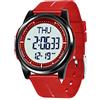 WIFORT Orologio Digitale da Polso, Orologio Sportivo Uomo Donna Impermeabile 5ATM Con Retroilluminazione a LED, Cronometro, Sveglia e Timer, Ultra-sottile Watches Unisex Regalo