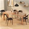 Mobili Fiver, Tavolo Allungabile First, 120(200) x80 cm, Rovere Rustico, per 6-8 persone, Tavolo Cucina, Soggiorno, Made in Italy