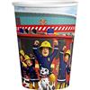 amscan 9912959 - Bicchieri di carta con licenza ufficiale Fireman Sam, confezione da 8
