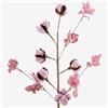 DRW Set di 6 Rami di Fiori Artificiali in Schiuma Eva, Cotone e Carta Viola, 65 cm, Violetto, Medidas: 65cm