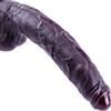Umania Dildo gigante realistico da 29 cm,Dildo XXL non circonciso con prepuzio,Dildoin silicone per punto G, Dildosuper lungo e gigante con ventosa, Dildoanale nero, Adatto per coppie maschili e femminili