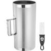 sourcing map Shaker Guiro in acciaio inox 15,2 x 30,5 cm strumento a percussione latina con raschietto strumento di allenamento musicale Guiro in metallo per band Sand Hammer Performance