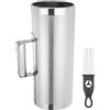 sourcing map Shaker Guiro in acciaio inox 5 x 12 Strumento a percussione latina con raschietto Strumento di allenamento musicale Guiro in metallo per Band Sand Hammer Performance