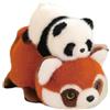 Generico Peluche reversibile, peluche Panda, Peluche Panda, Peluche reversibile a doppia faccia, bomboniera di compleanno a forma di panda rosso per l'arredamento del divano di casa