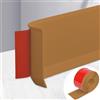 MeYuxg Battiscopa in PVC, Battiscopa Marrone Chiaro 10 cm x 3 metri, Battiscopa Adesivo Binario di Transizione del Gap nel Muro, Battiscopa Decorativi, Battiscopa PVC per Cucina, Bagno, Soggiorno