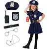 Morph Costumes Vestito Poliziotta per Bambina, Carnevale Bimba, Ragazza - Taglia M