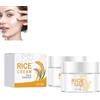 Wootapson 2PC Sbiancante Riso Crema,Crema Anti Rughe Idratante,Crema Idratante Rinfrescante Di Riso,Riso Crema Rassodante Antietà,Idratazione Profonda E Nutrimento,Riparazione Della Barriera Cutanea