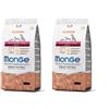 Generico Monge Natural Cane Cani Dog Taglia Extra Piccola Crocchette Al Salmone E Riso. 2 SACCHI DA 800g CADAUNO