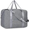 Narwey Bagaglio a Mano Easyjet 45x36x20 Borsone da Viaggio Grande Borsa da Cabina Pieghevole Borsa da Viaggio Borsa Sportiva per Weekend 30L(Grigio)