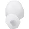 DAERG 10 PZ Bianco/Nero M3-M12 M4 M8 M10 Nylon Bullone Dado Cupola Cappucci di Protezione Coperture Esposte Esagonali In Plastica Decorativi Ghiande Cap Dadi-M8,Bianco