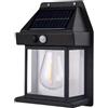 AntDau71® - Applique Lampada Da Parete Per Esterni Con Lampadina Filamento A Led Luce Calda Con Ricarica Ad Energia Solare Crepuscolare E Sensore Di Movimento - CW897