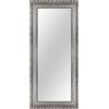 Online-GalleryKing Specchio da parete su misura 50 x 140 cm, argento anticato barocco shabby vintage, per corridoio, bagno, soggiorno, camera da letto, cornice a specchio OGK-EH30
