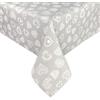 Tex family Tovaglia in Cotone Pesante Made in Italy - tirolese CUORE BIANCO Rettangolare, Lavabile - Elegante e Resistente per Casa e Ristorante - Cm. 140x140 x4 persone