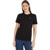 Calvin Klein Jeans Women CK Embro Badge Regular Tee S/S Knit Tops Black, XS