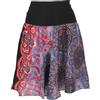 GURU SHOP Minigonna Ariosa Gonna Estiva Donna Blu Sintetico Taglia 38 Gonne Abbigliamento Alternativo, rosso/grigio, 44