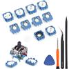 RongZy 10 Pezzi per Sony PS5 2.3K Ohm Potenziometro Trimmer di Ricambio per PS5 Potenziometro Trimmer Controller Modulo Resistenza Sensore Joystick Accessori Parti di Riparazione con Strumenti (Blu)