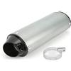 Akozon Terminale Scarico Akozon 32 Mm Argento Metallo Scarico Marmitta Silenziatore Con Guarnizione di Serraggio Per 90 110 125 150 160 ATV Pit Bike Moto