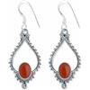 mantraroma orecchini argento 925 corniola pietra rossa arancione orecchini con pietre preziose vero argento ciondolo in argento sterling da donna regalo