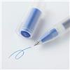MUJI - Set di penne a inchiostro gel, con tappo (set da 3 pezzi), blu, 0,5 mm