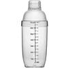 QUUPY 700cc Trasparente Cocktail Shaker Plastica Latte Teiera Anti-perdite Trasparente Vino Mixer Graduato Scala Bevanda Vino Shaker Tazza Bottiglia per Bar Festa Casa