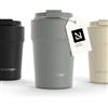 LARS NYSØM Tazza Termica per caffè Thermo Coffee Mug-to-Go 380ml | Tazza da Viaggio 0,38 Litri con Isolamento | In Acciaio Inox e Tenuta stagna per caffè e tè (Ash Gray, 380ml)