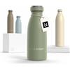 LARS NYSØM Borraccia Termica 350ml in Acciaio Inox | Bottiglia isolata 0.35 litro | Bottiglia d'Acqua a Tenuta stagna per Sport, Bicicletta, Cane (Sage Green, 350ml)