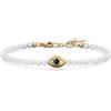 COAI Bracciale Occhio Turco da Donna in Pietre Naturali, Bracciale da Donna in Pietra di Luna con Amuleto Malocchio