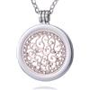 Morella Collana Donna 70 cm Acciaio Inossidabile con Coins Moneta amuleto Ciondolo Rotondo 33 mm in Sacchetto di Velluto