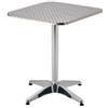 METRO Professional Tavolo da Bar Narni, Alluminio, 60 x 60 cm, Tavolo da Esterno Quadrato, Resistente alle Intemperie, Argento