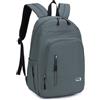 BAGZY Zaino Ryanair 40x20x25 Zaino da Viaggio Aereo Bagaglio a Mano Piccolo Zaini Antifurto Borsa Da Cabina Impermeabile Zainetto Porta PC per College Scuola Donna Uomo Grigio Scuro