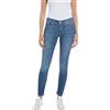 Replay jeans da donna con power stretch, blu (Medium Blue 009), 26W / 32L