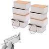 Rikyo 800 fogli Mini Index Cards, Pocket Teaching Cards, Study Cards, Memo Scratch Pads, White Blank Cards con anelli, segnalibri, note Card, DIY 7 x 3,8 cm, confezione da 8 pezzi cachi e copertina nera