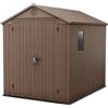 Keter - Casetta da giardino Darwin, 6 x 8 adatta per organizzare lo spazio nel tuo giardino, colore: Marrone 190 x 244 x 221 centimetri (K249668)