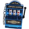 Dickly Portachiavi Mini Slot Machine, Ciondolo Compleanno, Souvenir in Miniatura, Portachiavi con Ciondolo Slot Machine per Frutta, Portachiavi per Ragazze e, Blu