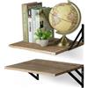 Walasis Mensola da parete in legno di 30 cm di profondità: rustica di 40 cm di larghezza, mensola in legno per cucina, bagno, soggiorno, mensola a scomparsa per router, libri, altoparlanti, lettore