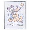 VALENTI & CO. - Disney Topolino - Quadro in legno stampato 20x25 cm con dettagli in argento - Decorazioni da parete, Idea Regalo neonato o Regalo Battesimo per cameretta bambino