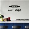 Wallity Hanah Home Elegante accessorio decorativo da parete in metallo nero (3 pezzi), 33 x 20 cm, 100% metallo, spessore 1,5 mm, perfetto per decorazioni moderne della casa e pareti d'accento