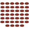 Cereria Di Giorgio - 40 Fiaccole in Alluminio - Ø 14 cm - Cera rossa