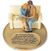Lighthouse Christian Products Devoted Praying Couple Sculpture, 6 x 6 x 4 1/2