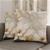 PETTI Artigiani Italiani - Coppia di Federe Cuscino 60x60 cm in Microfibra, Cuscini Arredo Camera da Letto, Divano, Salotto, Set 2 Fodere Copricuscino, Federa Floreale 32, 100% Made in Italy