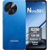 DOOGEE Note59 Smartphone 5G Android 15, 32GB RAM + 128GB ROM, 6250mAh, Display 6.75 Pollici HD+ 120Hz, AI Camera 16MP, Octa-Core, Dual SIM, NFC, Telefono Cellulare Unlock, 2025, Blu