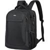 Voova Zaino Uomo Zaini per PC Portatile, 15.6 Pollici Zaino Porta PC zaino da lavoro, Impermeabile Zaini per Laptop, Computer, Notebook, Viaggio Regalo Uomo & Donna Nero