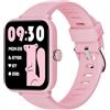 BIGGERFIVE Fitness Tracker Orologio Bambina da 3 a 14 Anni, smartwatch con Contapassi, Frequenza Cardiaca, Resistente all'Acqua Fino a 5 ATM, Monitor del Sonno, Sveglia, Giochi Puzzle, Rosa