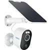 Reolink 5MP Telecamera WiFi Esterno Senza Fili, Argus 3 Pro Videosorveglianza WiFi 2,4&5 GHz con Batteria e Pannello Solare, Rilevamento Persona/Veicolo/Animale, Visione Notturna a Colori, Cloud/Alexa