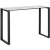 AC Design Furniture Jannis Consolle Ingresso, Piano in Vetro Fumé e Base Nero, Tavolino in Vetro, Mobile da Soggiorno, Mobile da Ingresso, L: 110 z A: 76 x P: 40 cm, 1 pezzo