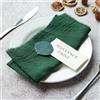 Cosiesnest 6 Pezzi Tovaglioli Stoffa 42 X 42cm Tovaglioli in Cotone Riutilizzabili Tovaglioli di Stoffa Morbidi e Confortevoli in Cotone con Frangia per la Decorazione Della Tavola, Matrimonio, Cena (Verde)