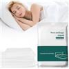 Nanaborn Lenzuola Monouso da Viaggio Set 4 Pezzi Hotel Non Tessuto Lenzuola e Getta Disposable Bed Sheets Tessuto Non Tessuto (220×240cm)