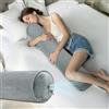 ONTYZZ Cuscino Corpo Gonfiabile Cuscino Lungo Adulti Bambini Cuscino Rotondo Bolster per Dormire Abbraccio Indietro Collo Supporto Dormiglione Laterale Coccole