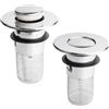 Wukemaoyi 2 Pz Tappo Lavandino Bagno, Tappi Filtro Scarico Lavandino Bagno, Tappo Bidet Universale Pop-Up con Filtro per Fori di Scarico da 30 mm - 40 mm per Bagnos Lavello Cucina